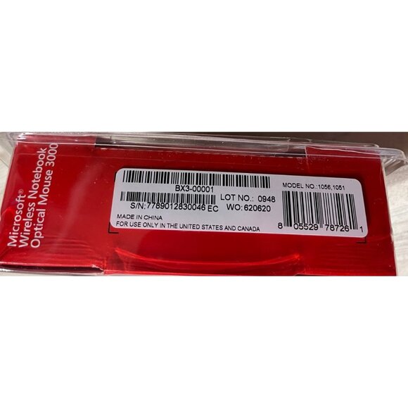 Microsoft Wireless Notebook Optical Mouse 3000 & Receiver (MSK-1056) NEW - Picture 5 of 5